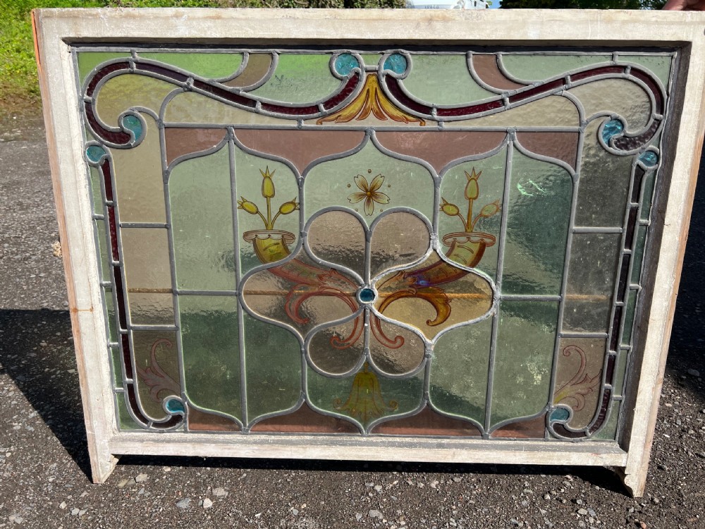 A fantastic painted and leaded glass window View II