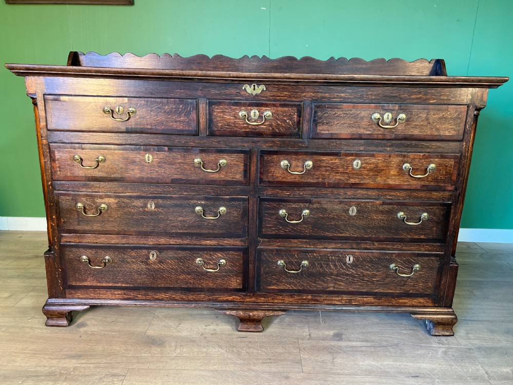 A good honest traditional oak Lancashire mule chest View II