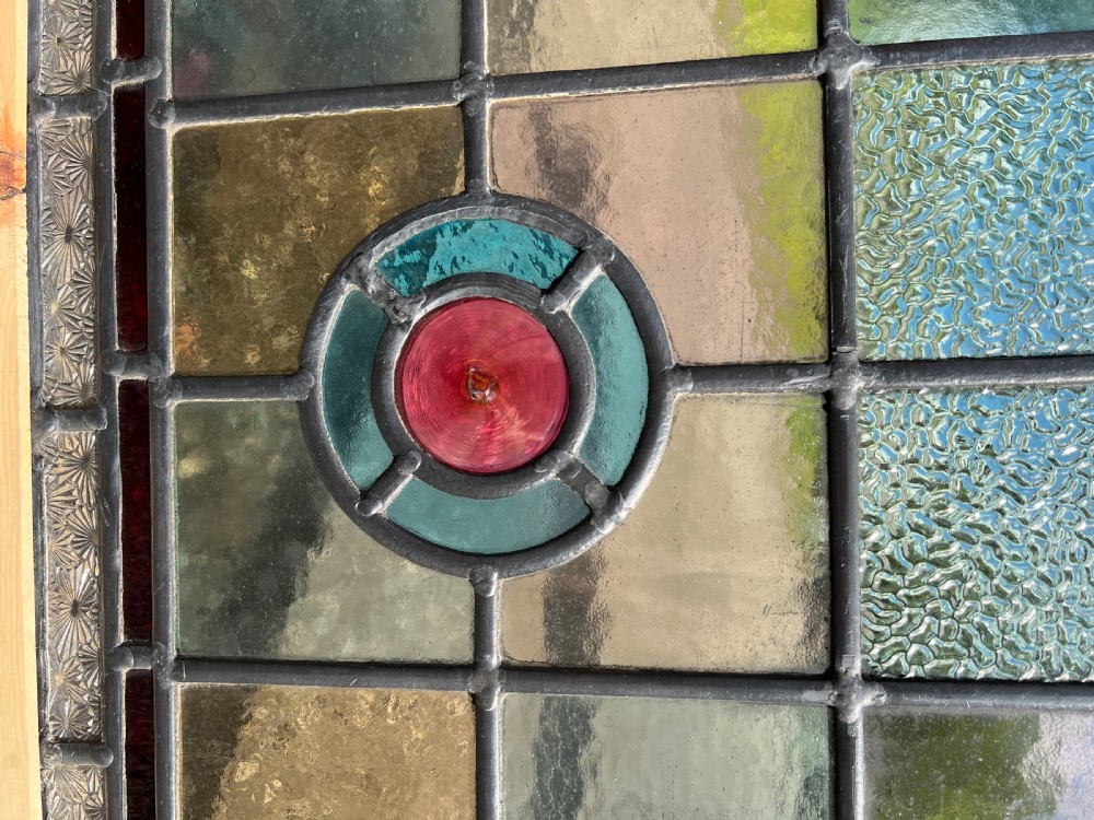 A fantastic large painted and leaded glass window View II