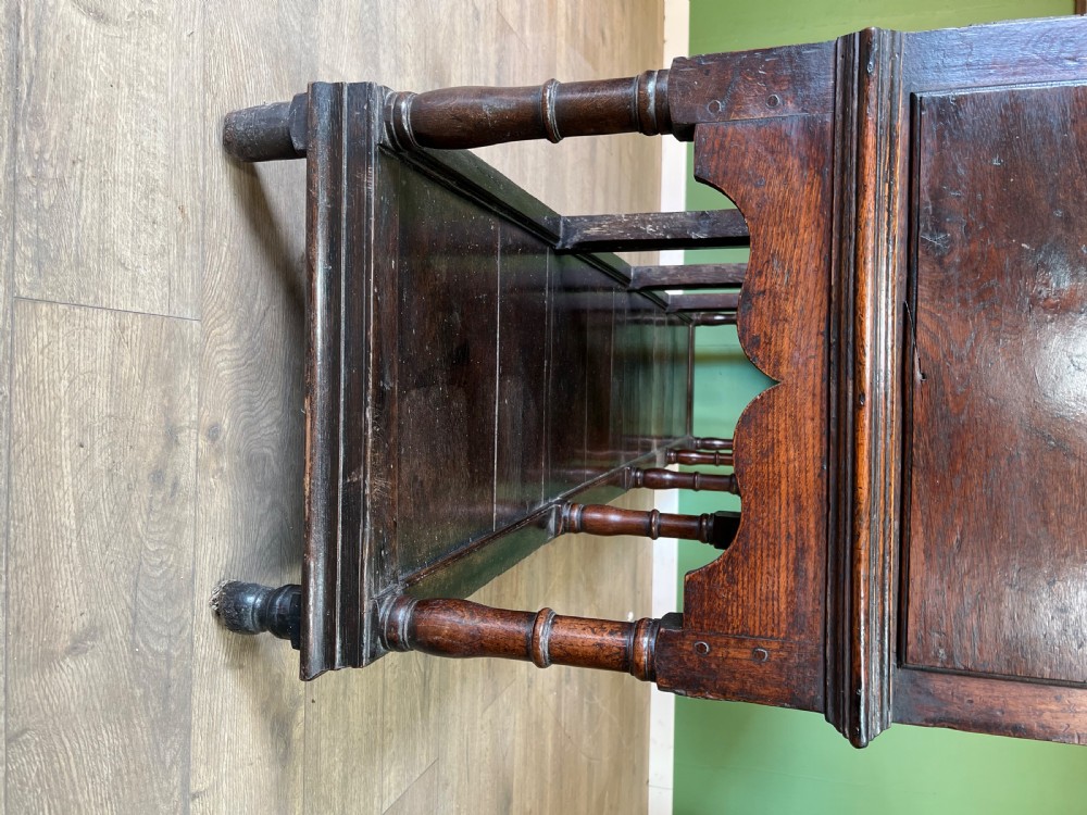 An outstanding exceptionally large oak Montgomeryshire dresser base  View V