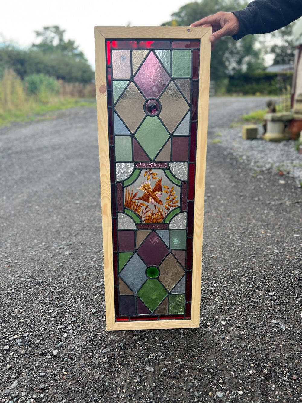 stained glass window - bird window