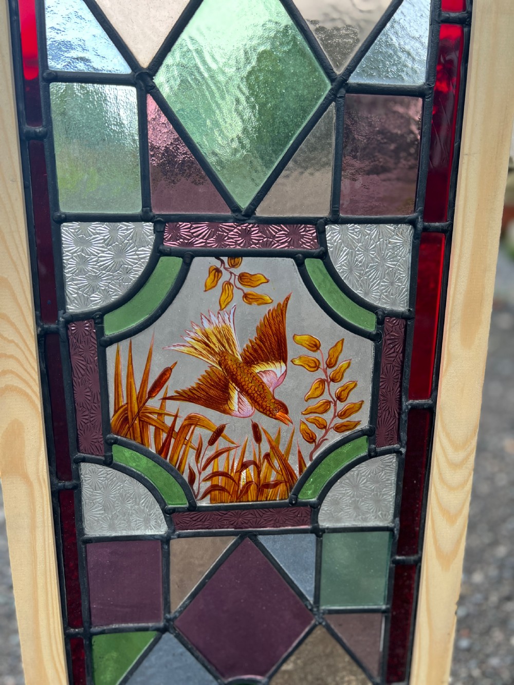 stained glass window - bird window View II