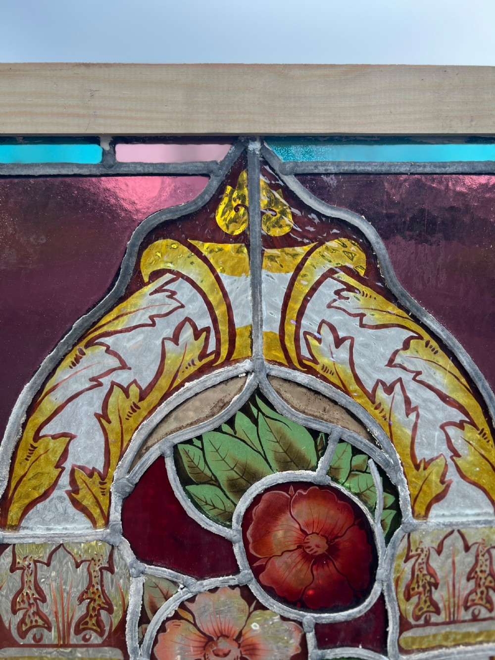 Stained glass window - painted with fruit 3 View III