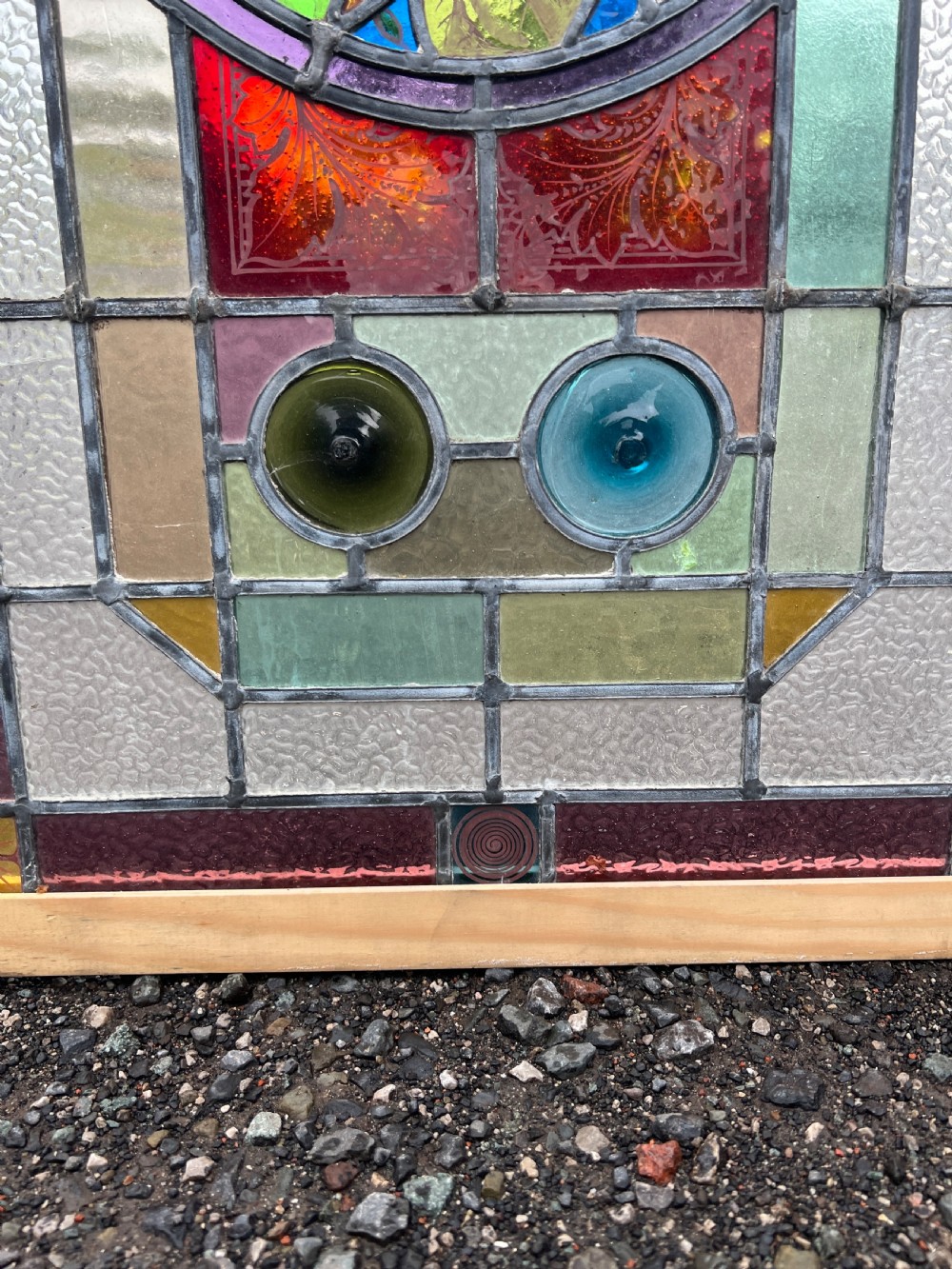 large stained glass window - painted fruit View IV