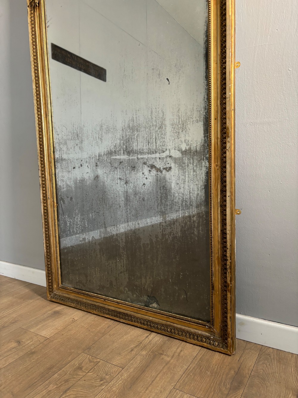 A fine antique English pier mirror View III
