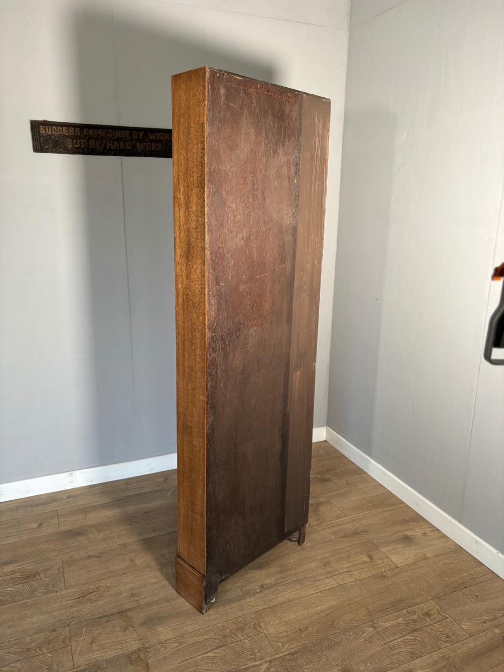 Edwardian Antique Oak Heals Corner Wardrobe View VIII