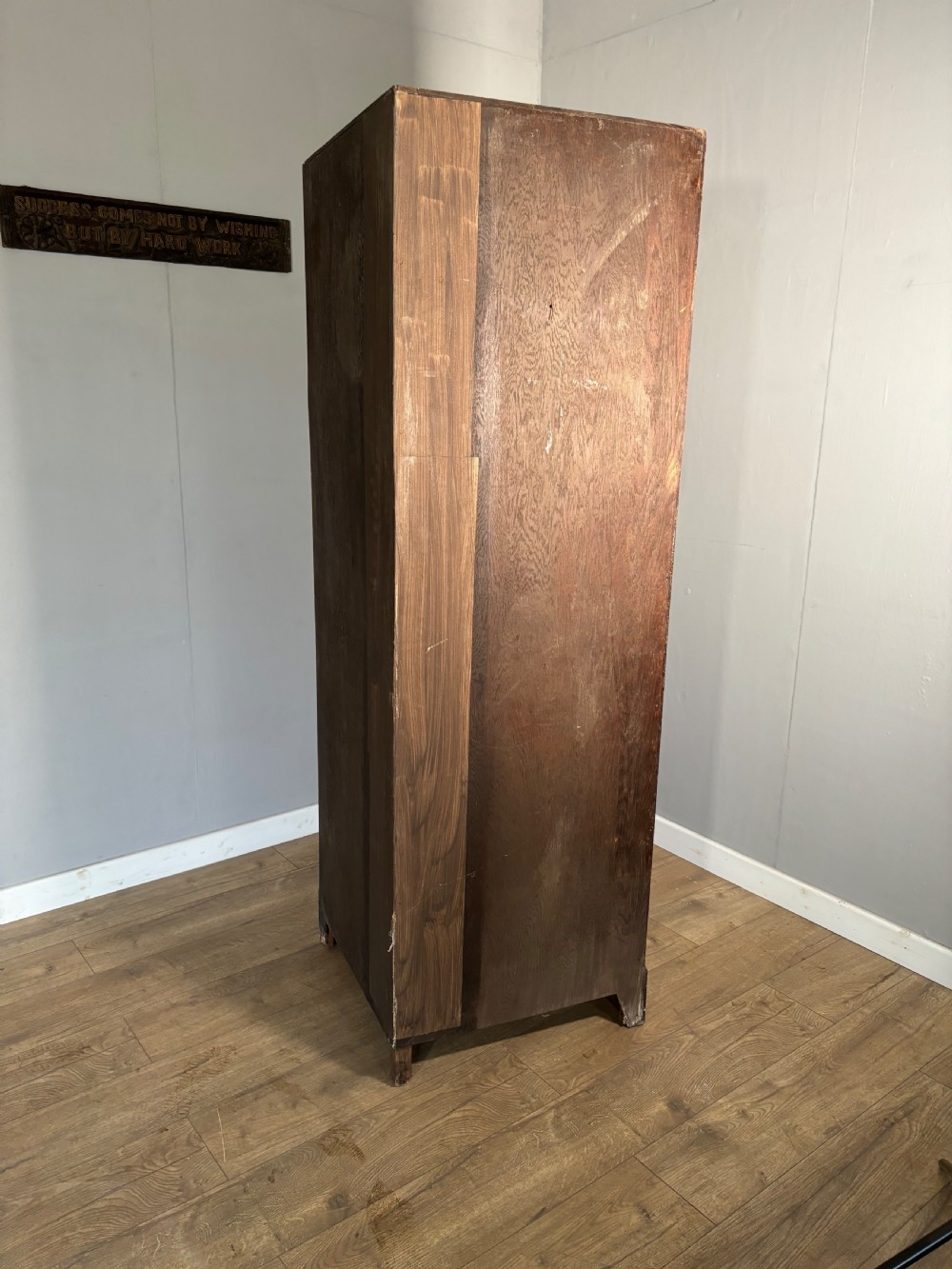 Edwardian Antique Oak Heals Corner Wardrobe View IX