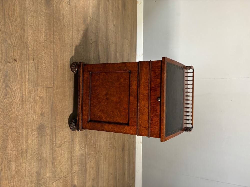 An exceptional Gillows regency davenport in pollard oak  View IV