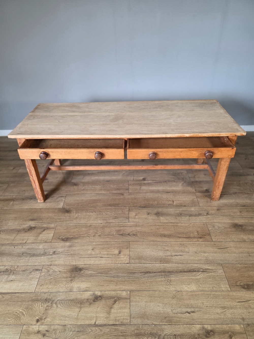 Sycamore top 19th century farmhouse table  View VI