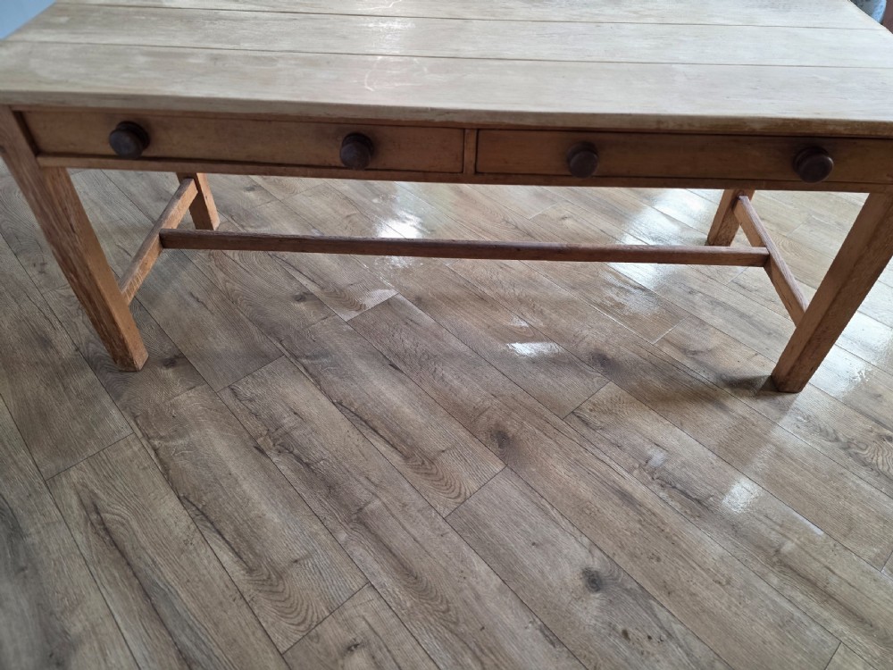 Sycamore top 19th century farmhouse table  View XIII