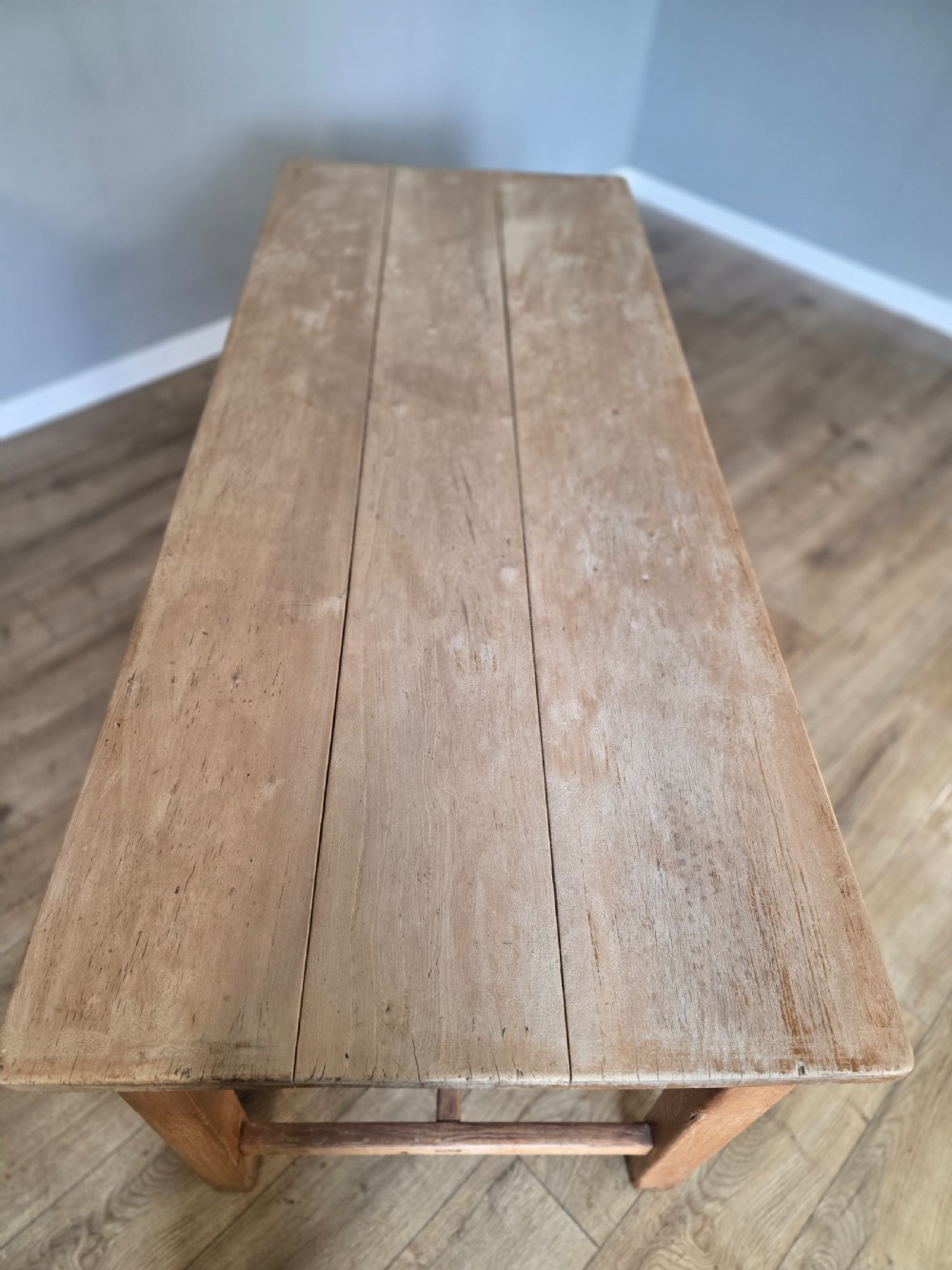 Sycamore top 19th century farmhouse table  View XIV