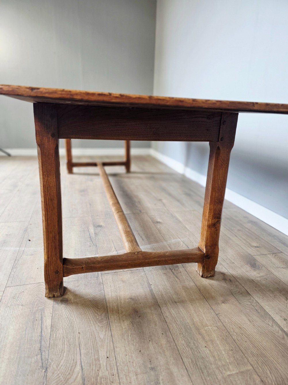 Oak Farmhouse Kitchen Refectory Table View XIV