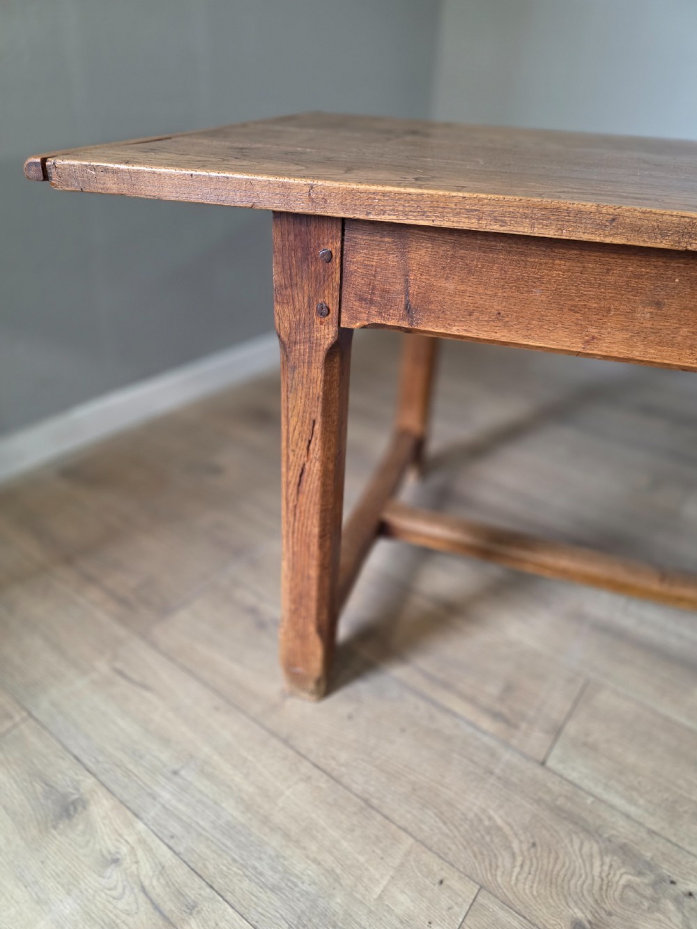 Oak Farmhouse Kitchen Refectory Table View XX