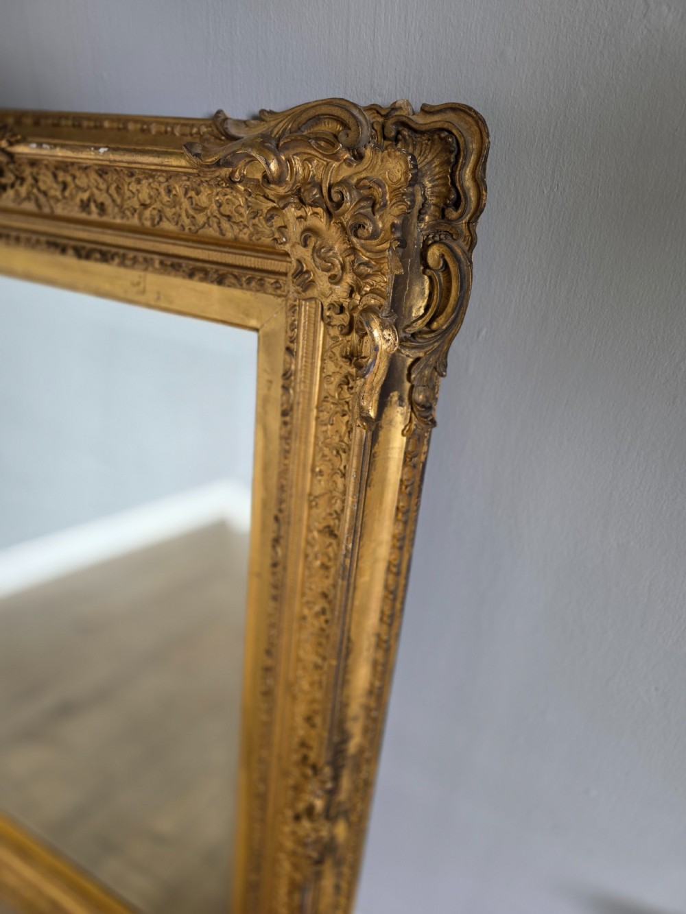 Antique 1870 large victorian mirror  View VI