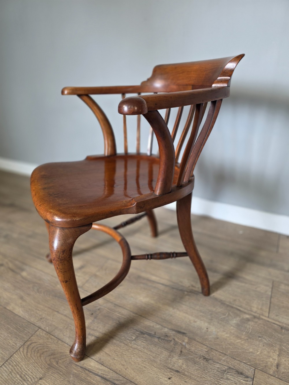 1910 Edwardian Mahogany Desk Chair  View IV