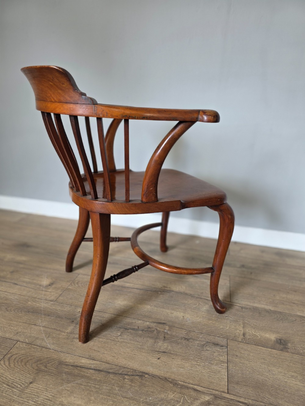 1910 Edwardian Mahogany Desk Chair  View VI