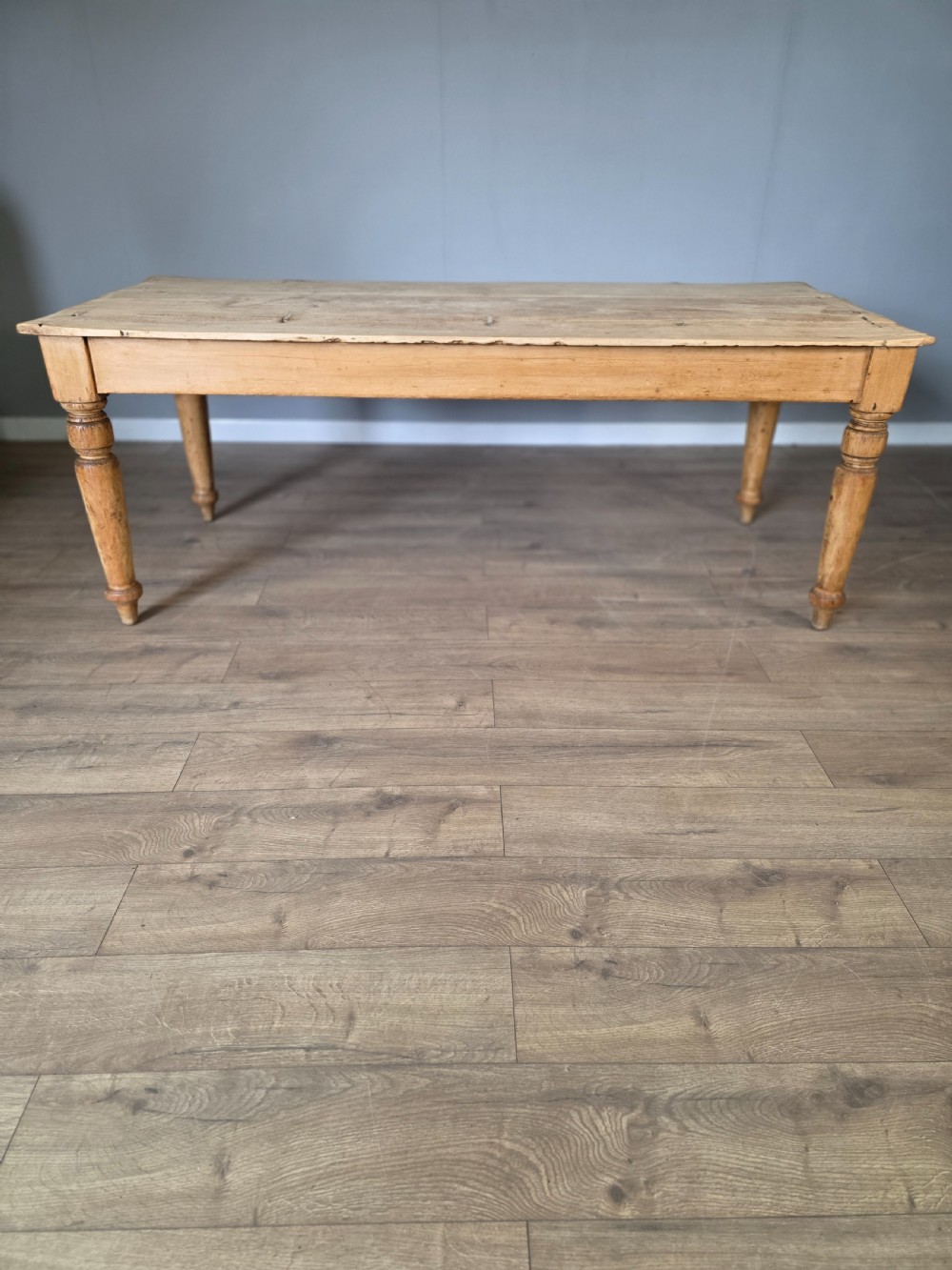 Victorian Pine 19th Century Farmhouse Dining Table  View II