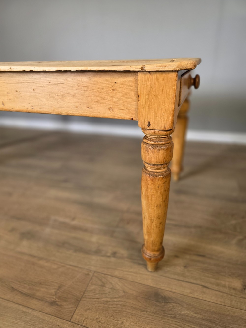 Victorian Pine 19th Century Farmhouse Dining Table  View VI