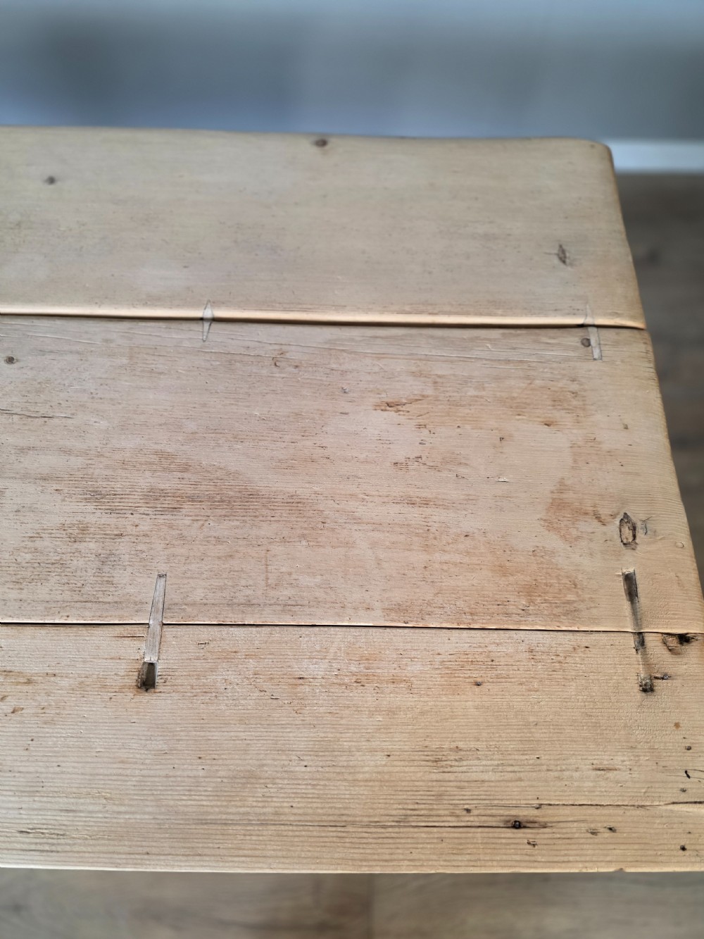 Victorian Pine 19th Century Farmhouse Dining Table  View XV