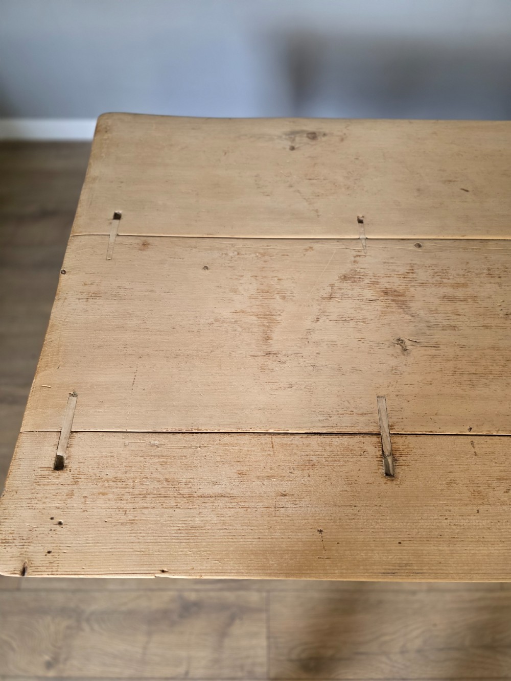 Victorian Pine 19th Century Farmhouse Dining Table  View XVII
