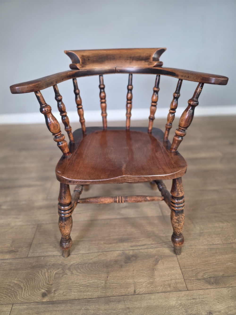 Antique Country Smokers Bow Armchair 