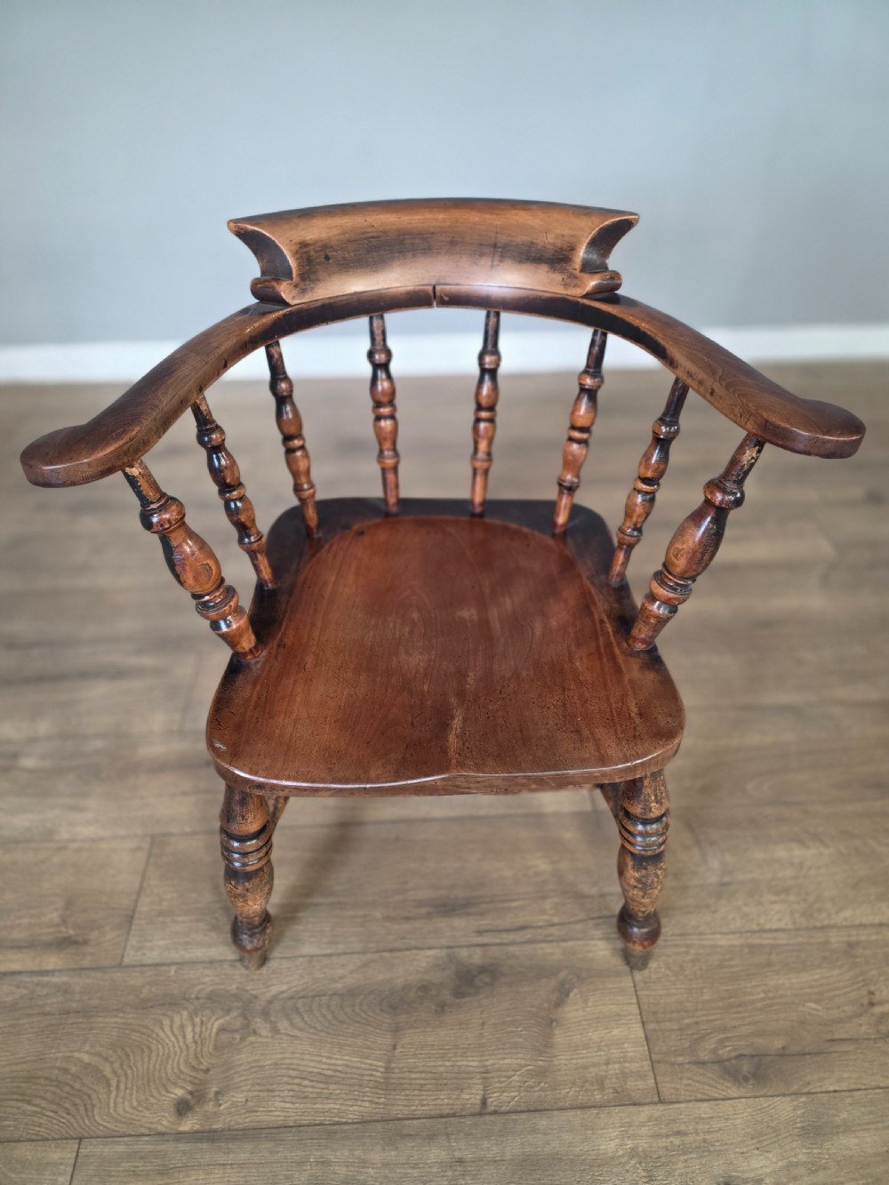 Antique Country Smokers Bow Armchair  View II