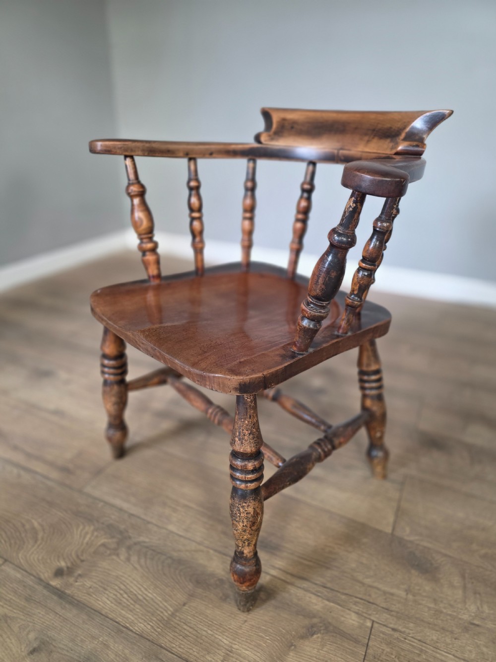 Antique Country Smokers Bow Armchair  View V
