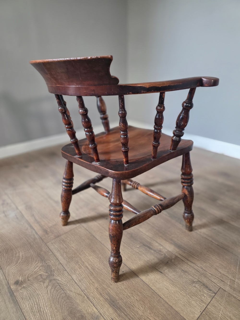 Antique Country Smokers Bow Armchair  View VIII