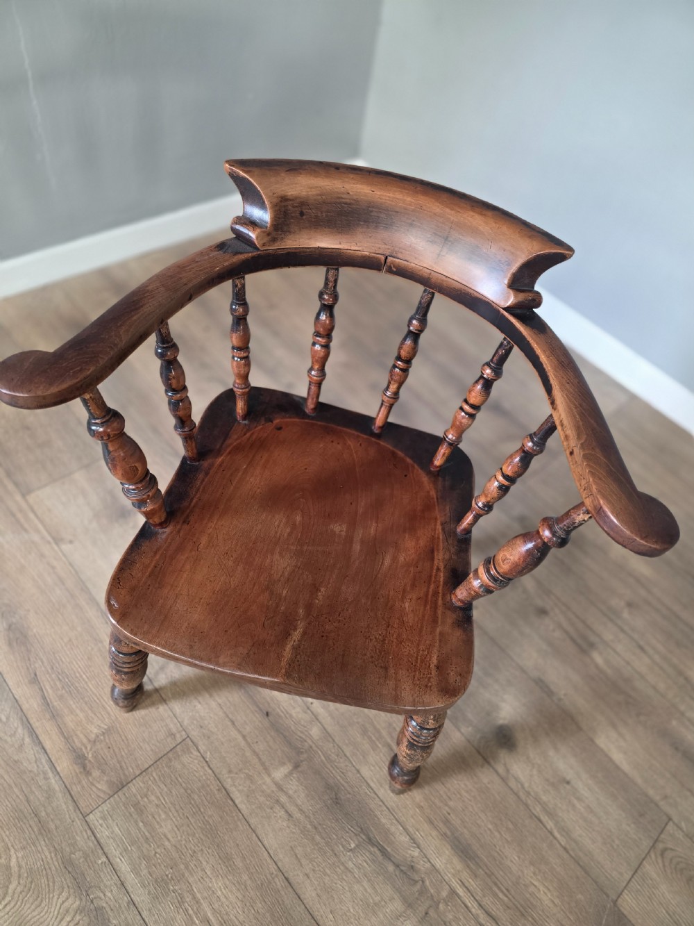 Antique Country Smokers Bow Armchair  View X