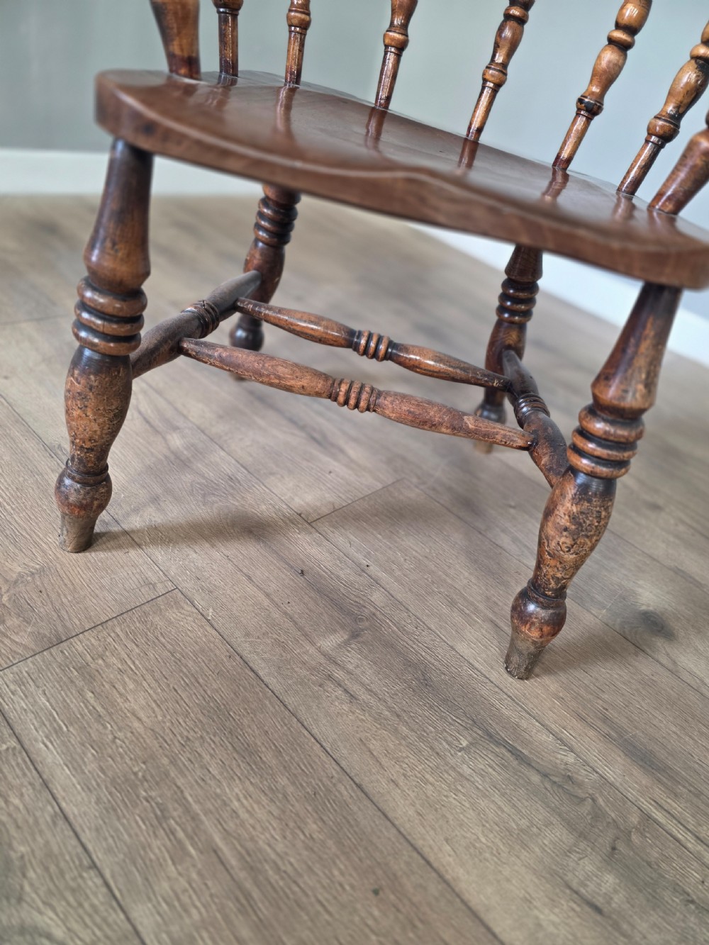 Antique Country Smokers Bow Armchair  View XI