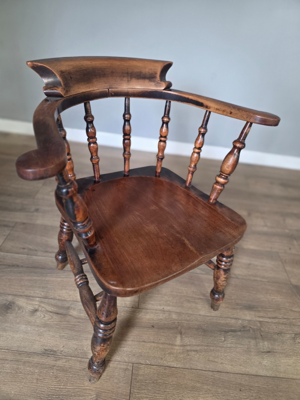 Antique Country Smokers Bow Armchair  View XII
