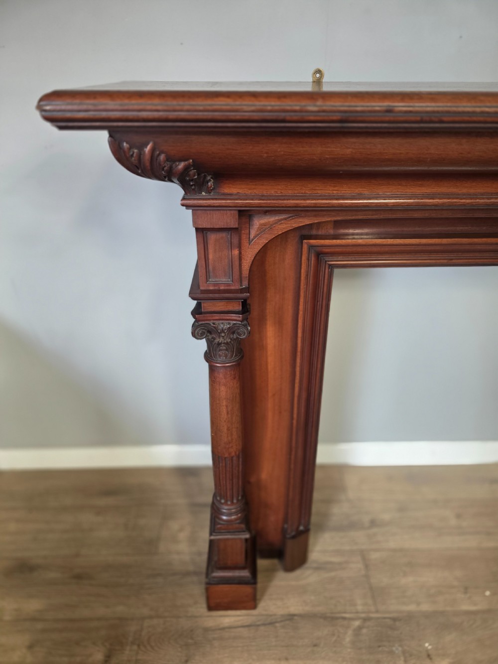 Antique Victorian Mahogany Chimney Piece  View IV