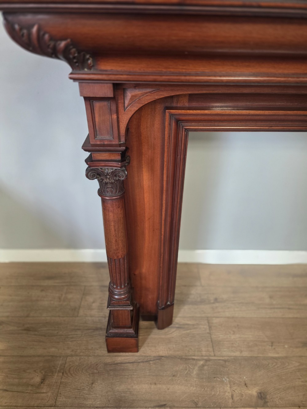 Antique Victorian Mahogany Chimney Piece  View VI