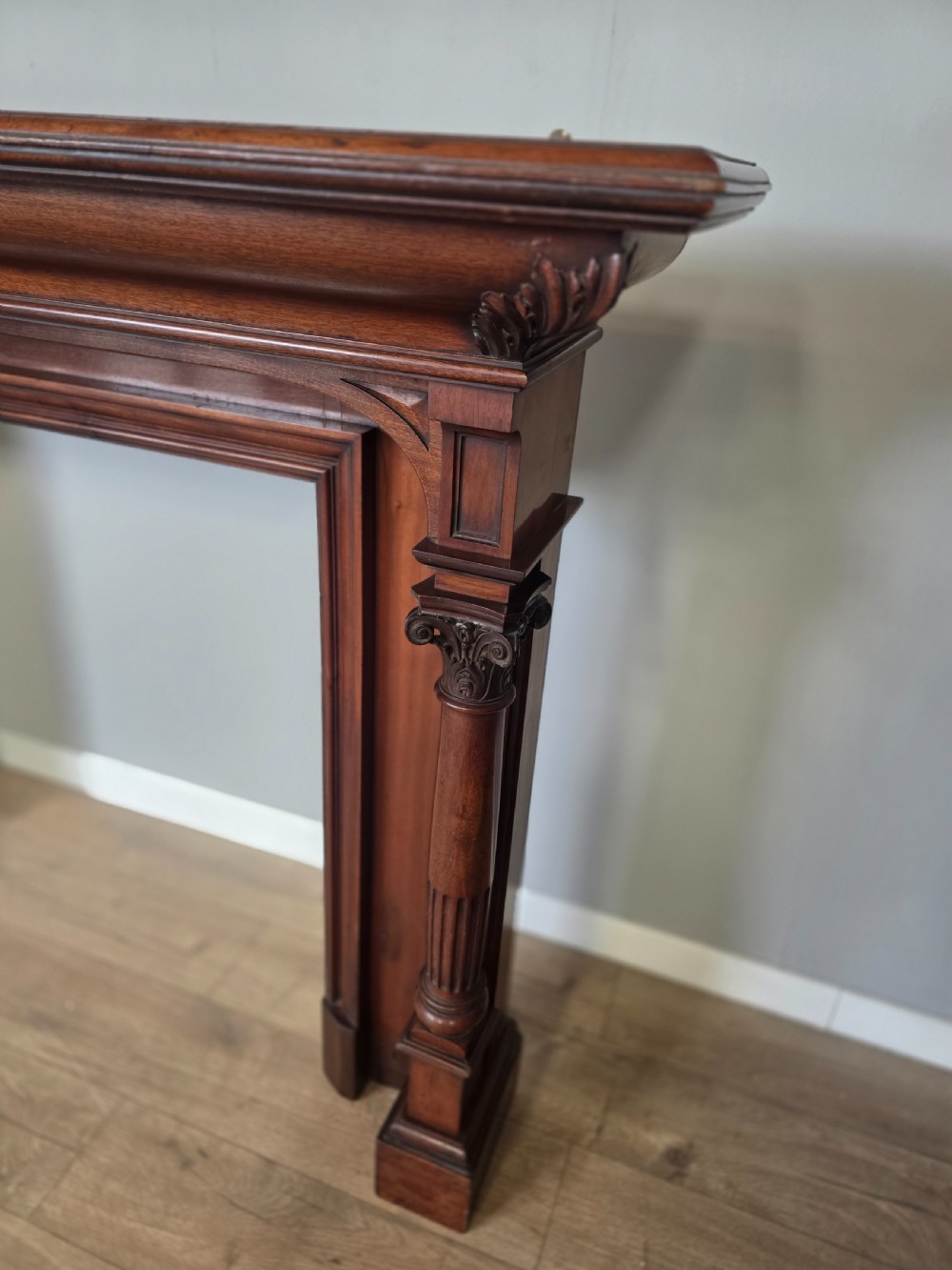 Antique Victorian Mahogany Chimney Piece  View VII