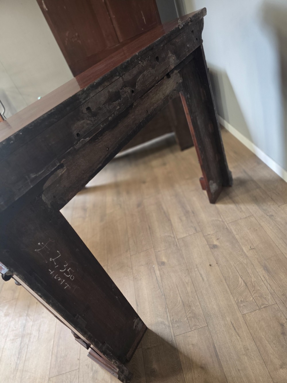Antique Victorian Mahogany Chimney Piece  View XII