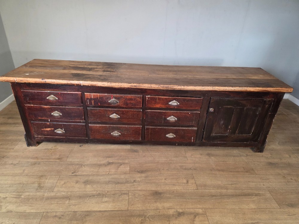 Antique Victorian Shop Counter  View XIII