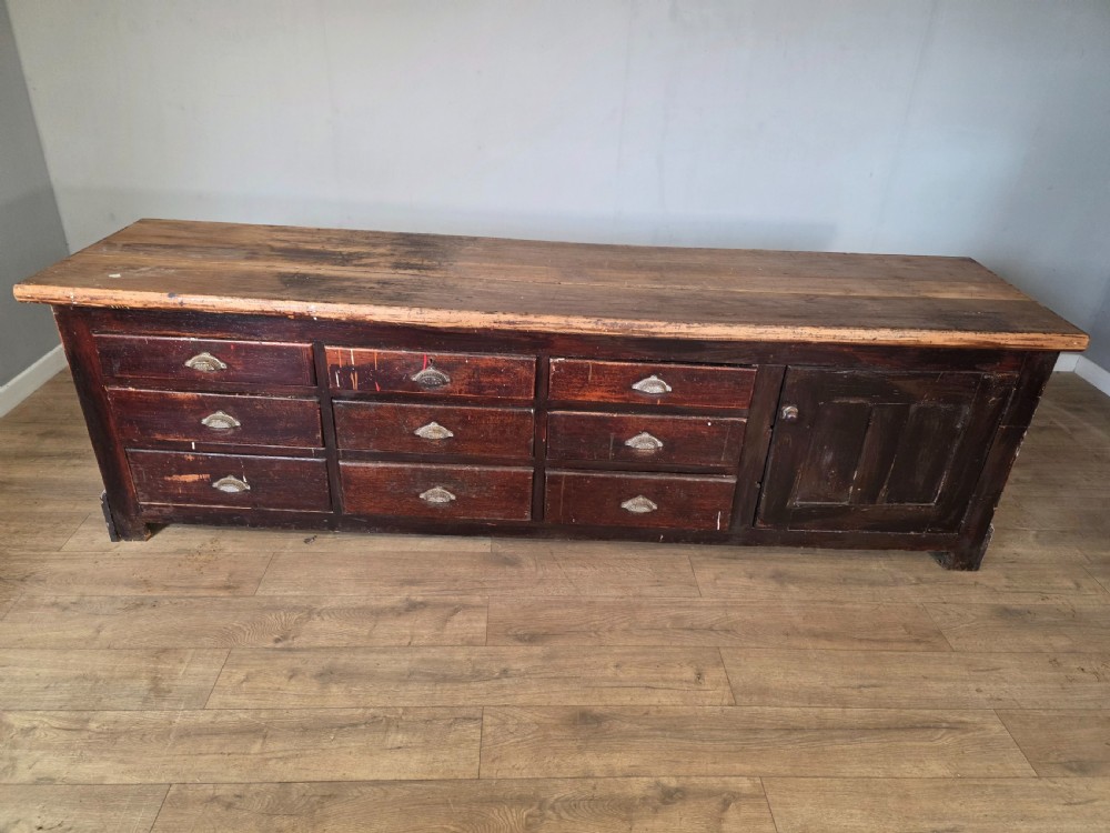 Antique Victorian Shop Counter  View XV