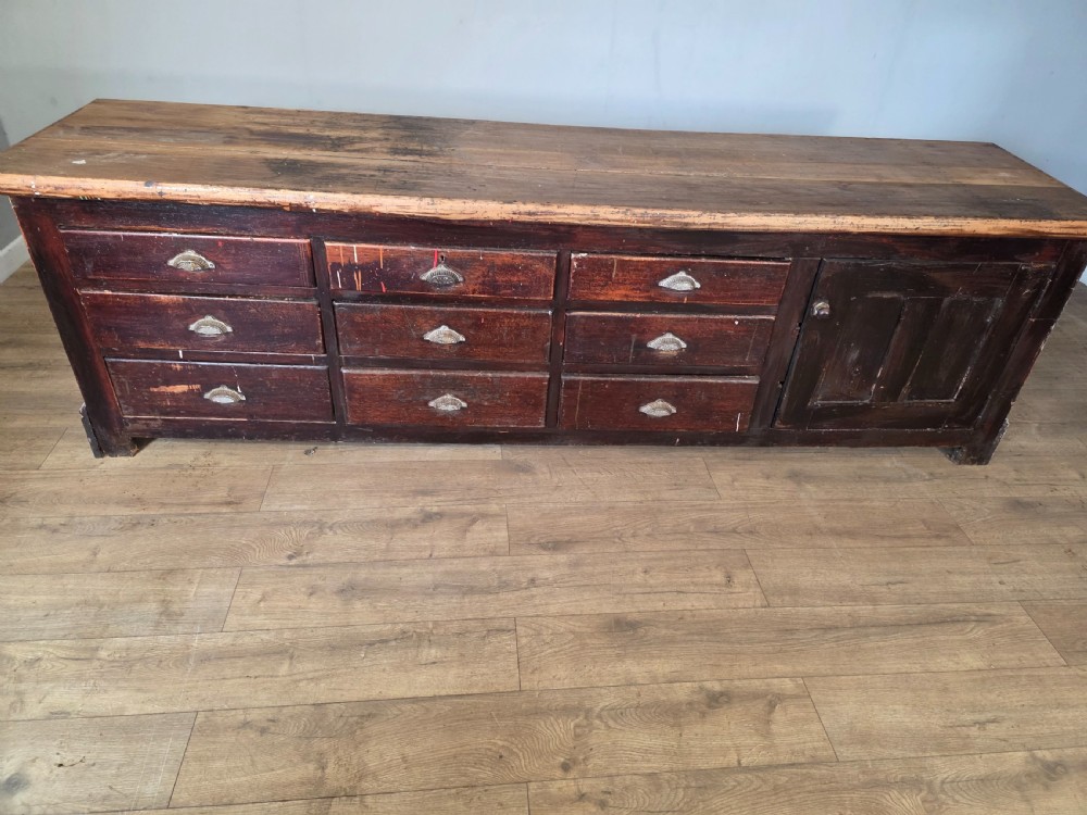 Antique Victorian Shop Counter  View XVII