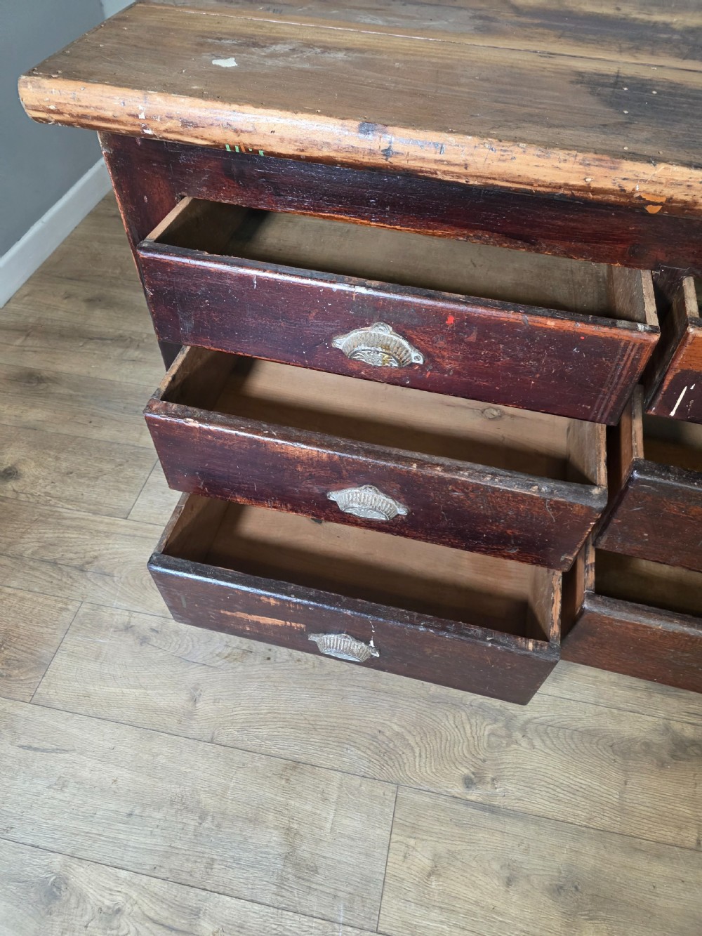 Antique Victorian Shop Counter  View XIX