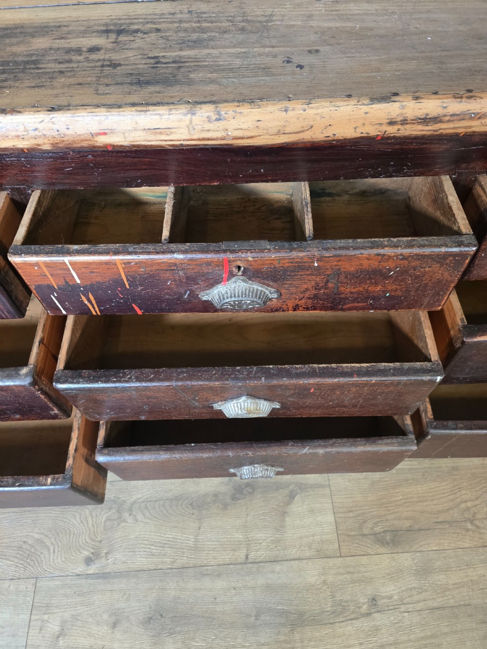 Antique Victorian Shop Counter  View XX