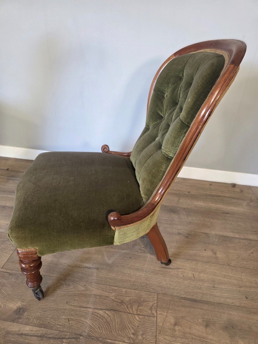 Pair of Victorian Ladies and Gents Spoon Back Chairs  View IX