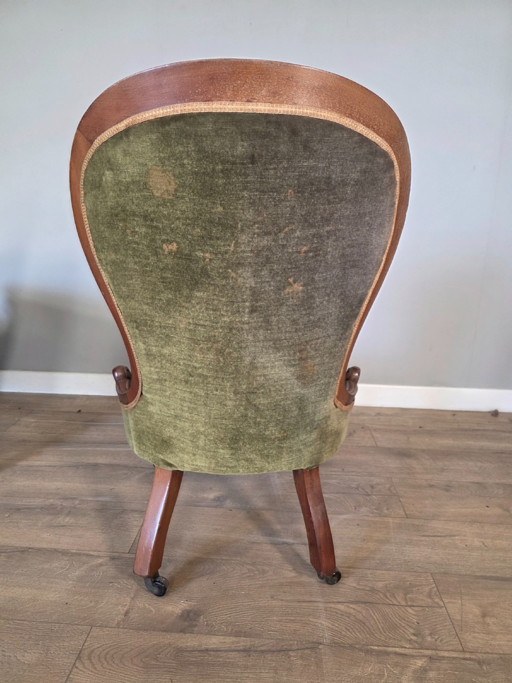 Pair of Victorian Ladies and Gents Spoon Back Chairs  View X