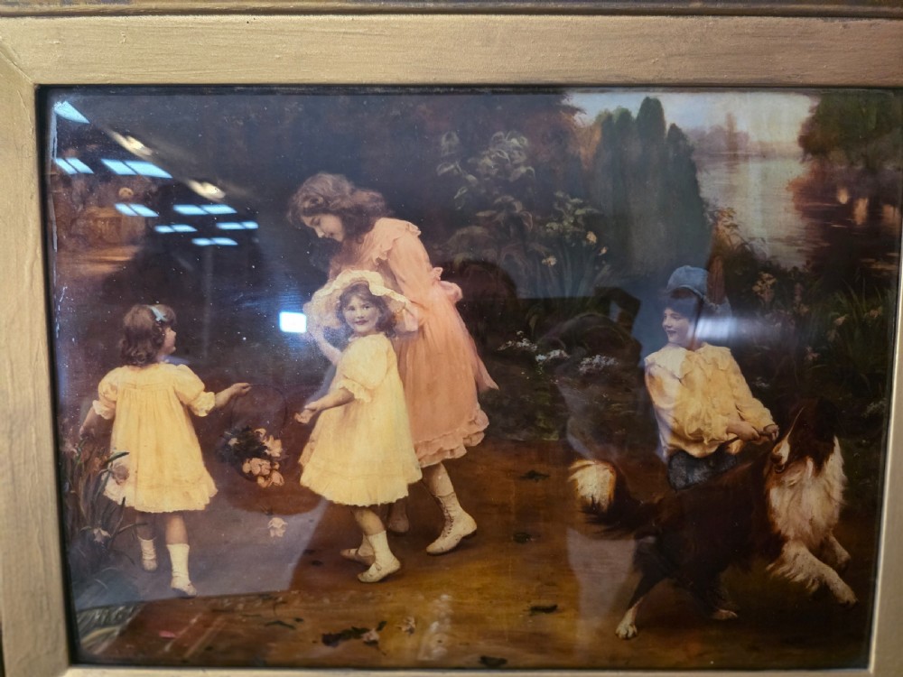 A Pair of Crystoleum after Arthur J Elsley framed in guilded wood  View VII
