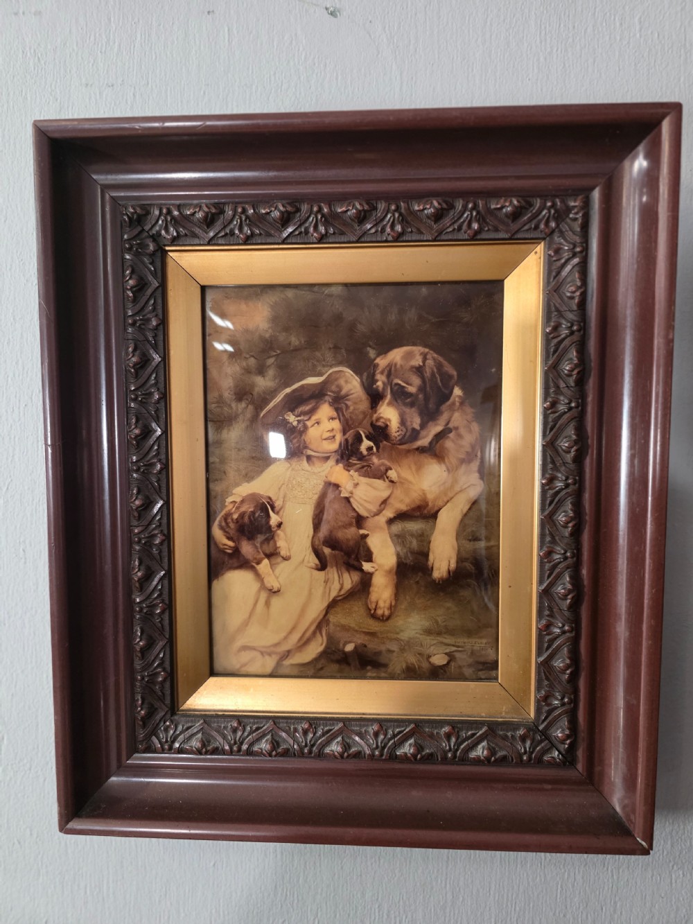 Signed and dated Crystoleum after Arthur J Elsley Circa 1900 View II