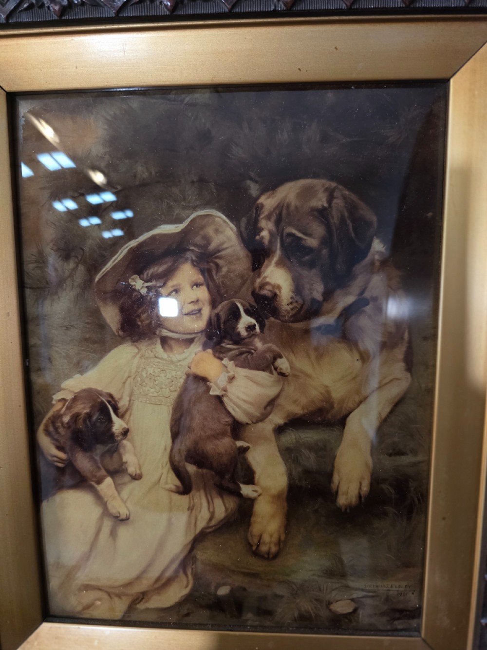 Signed and dated Crystoleum after Arthur J Elsley Circa 1900 View III