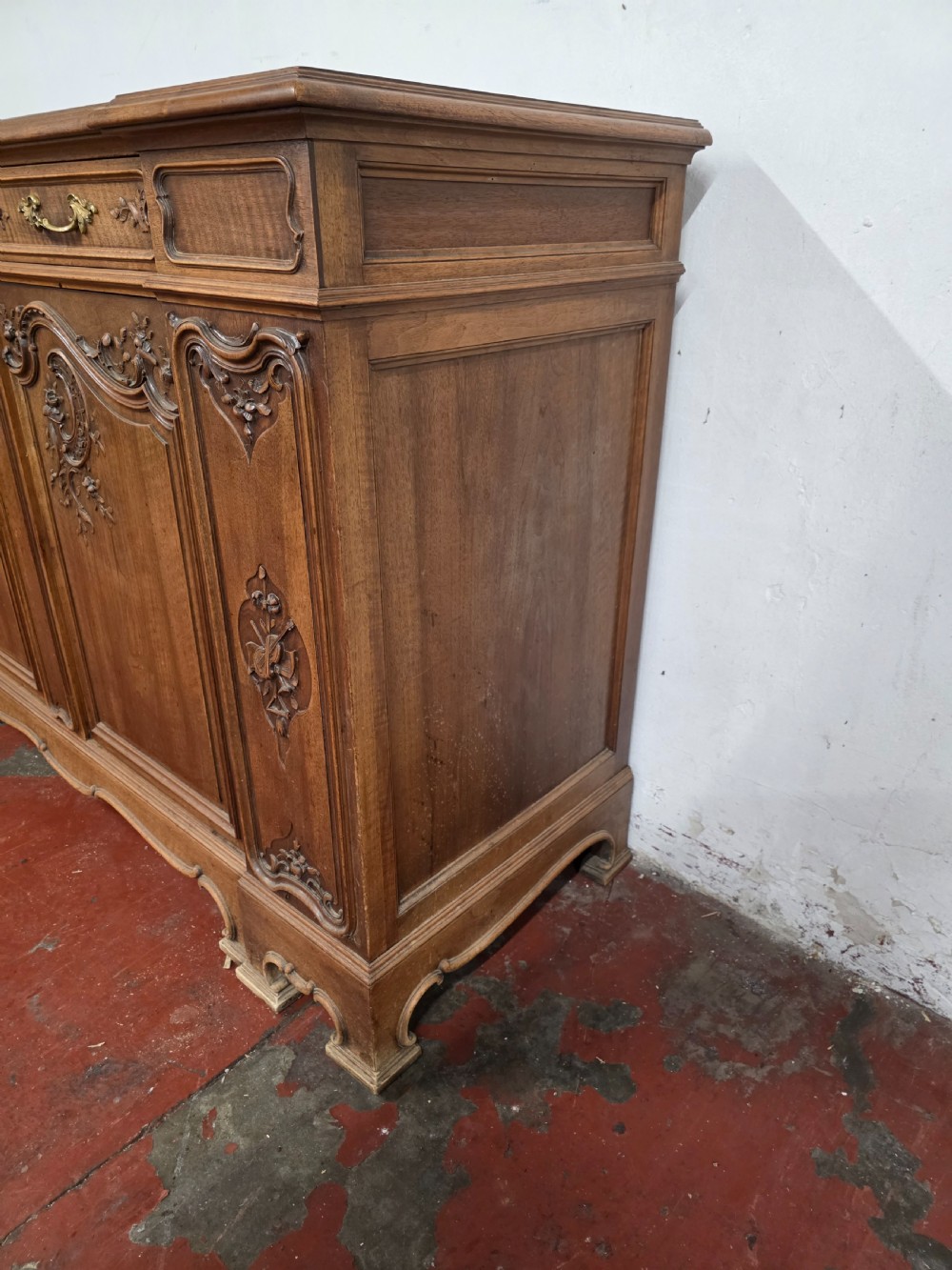 Antique French Walnut Credenza 1900s View IX