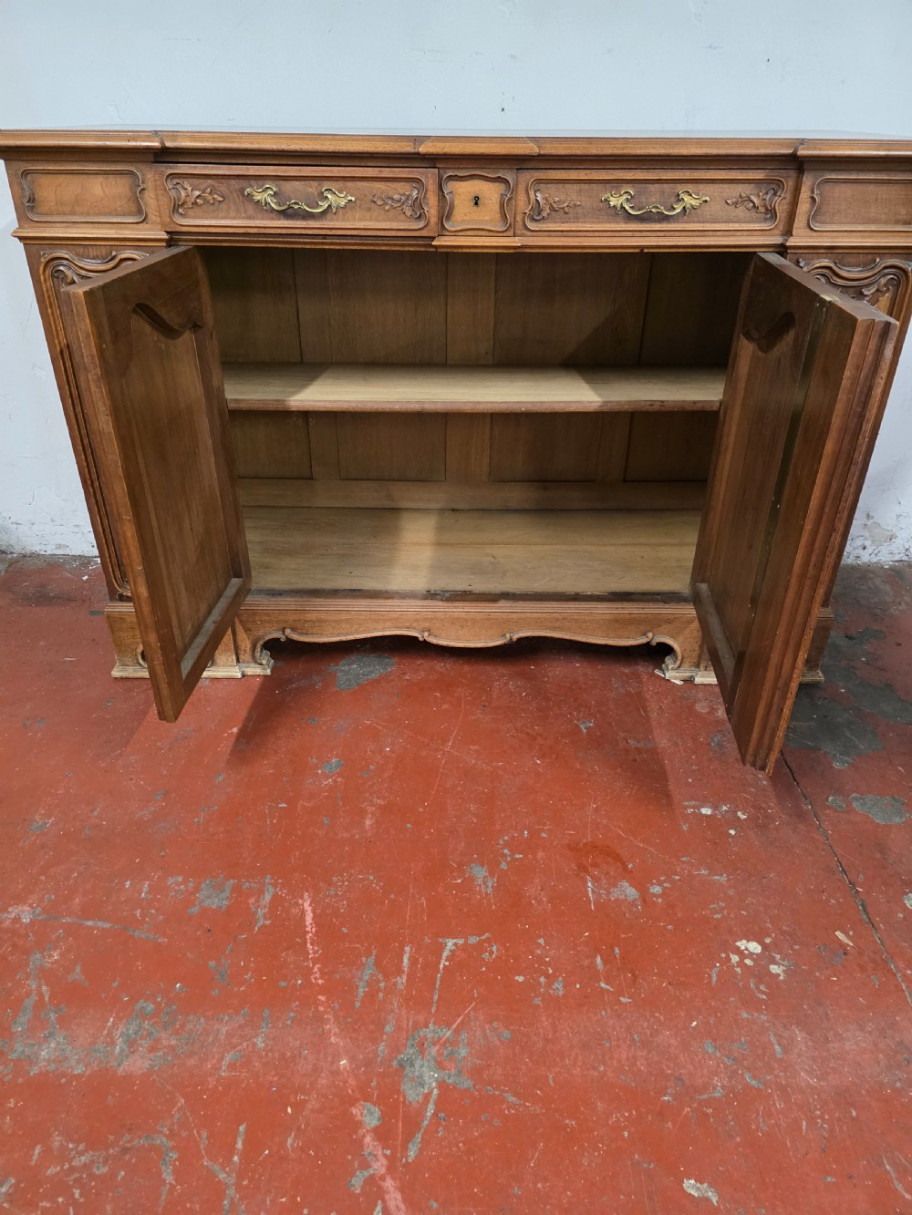 Antique French Walnut Credenza 1900s View XI