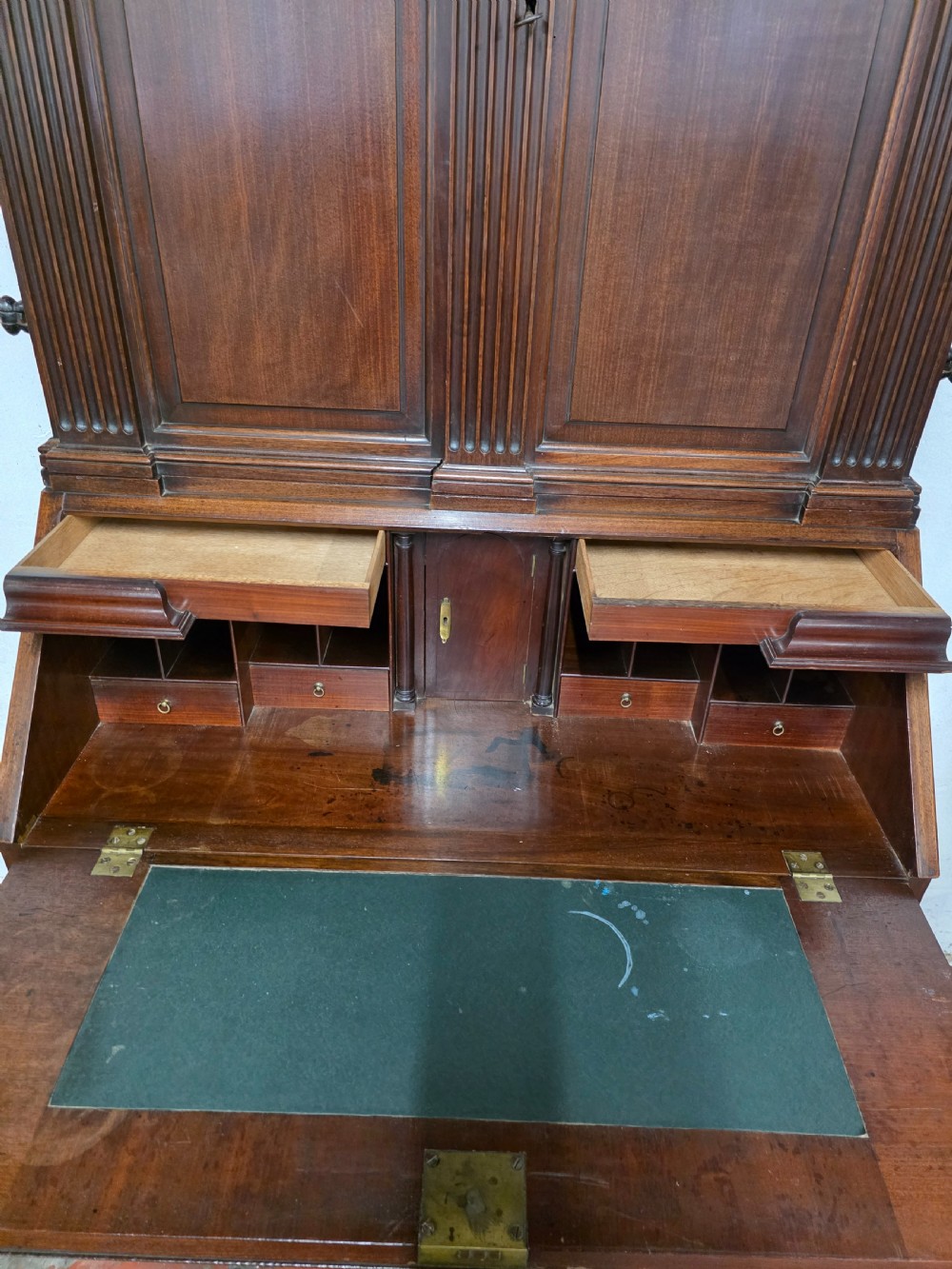 18th century antique mahogany Bureau Bookcase  View XIII