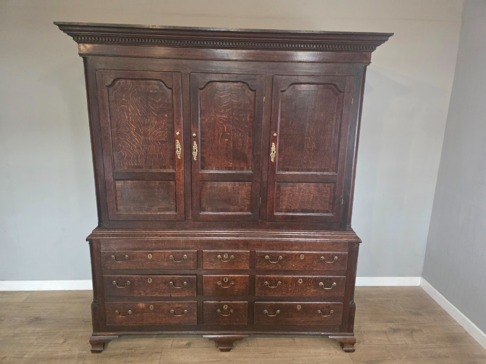 Antique 1780s Oak Harness Cupboard  View III