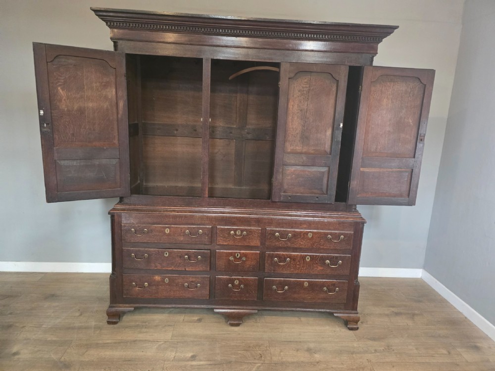 Antique 1780s Oak Harness Cupboard  View IV